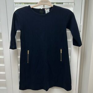 Crew cuts Navy Ponte Dress